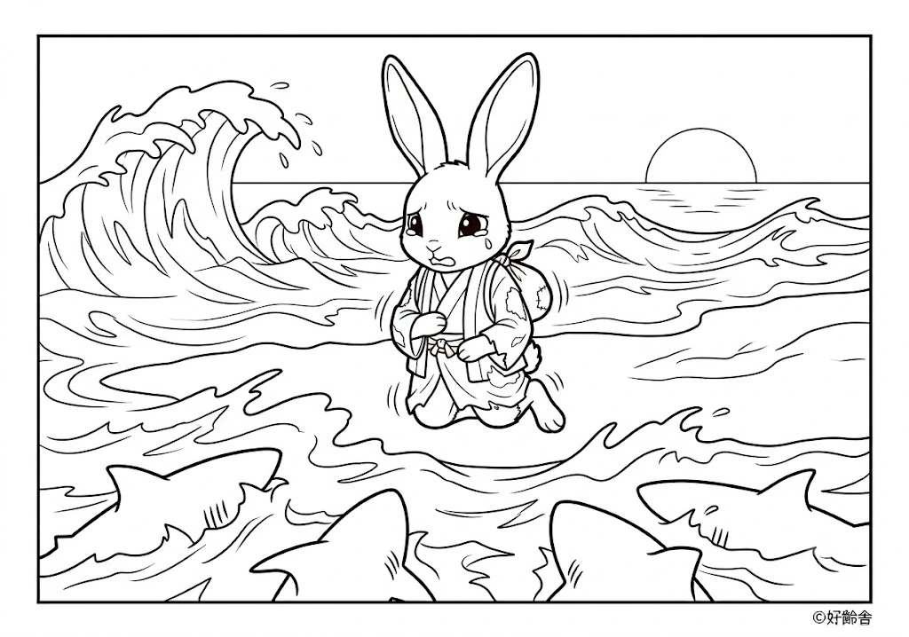 日本の昔話：因幡の白兎（その二）
