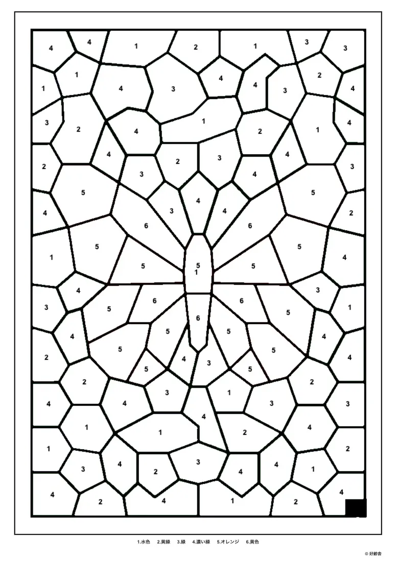 Printable Chou Puzzle Coloring coloring page for seniors