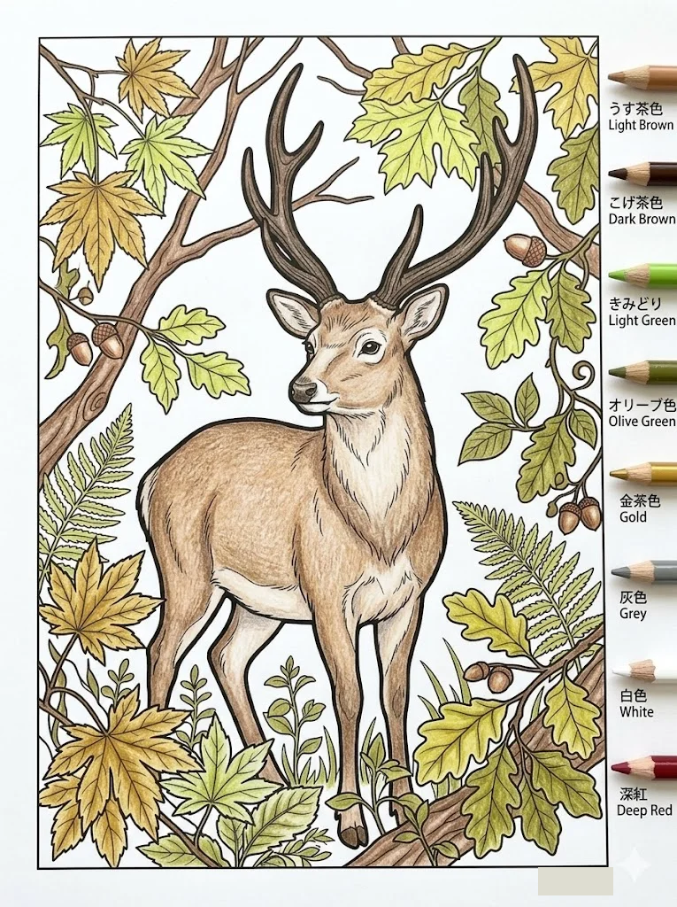 Deer colored example