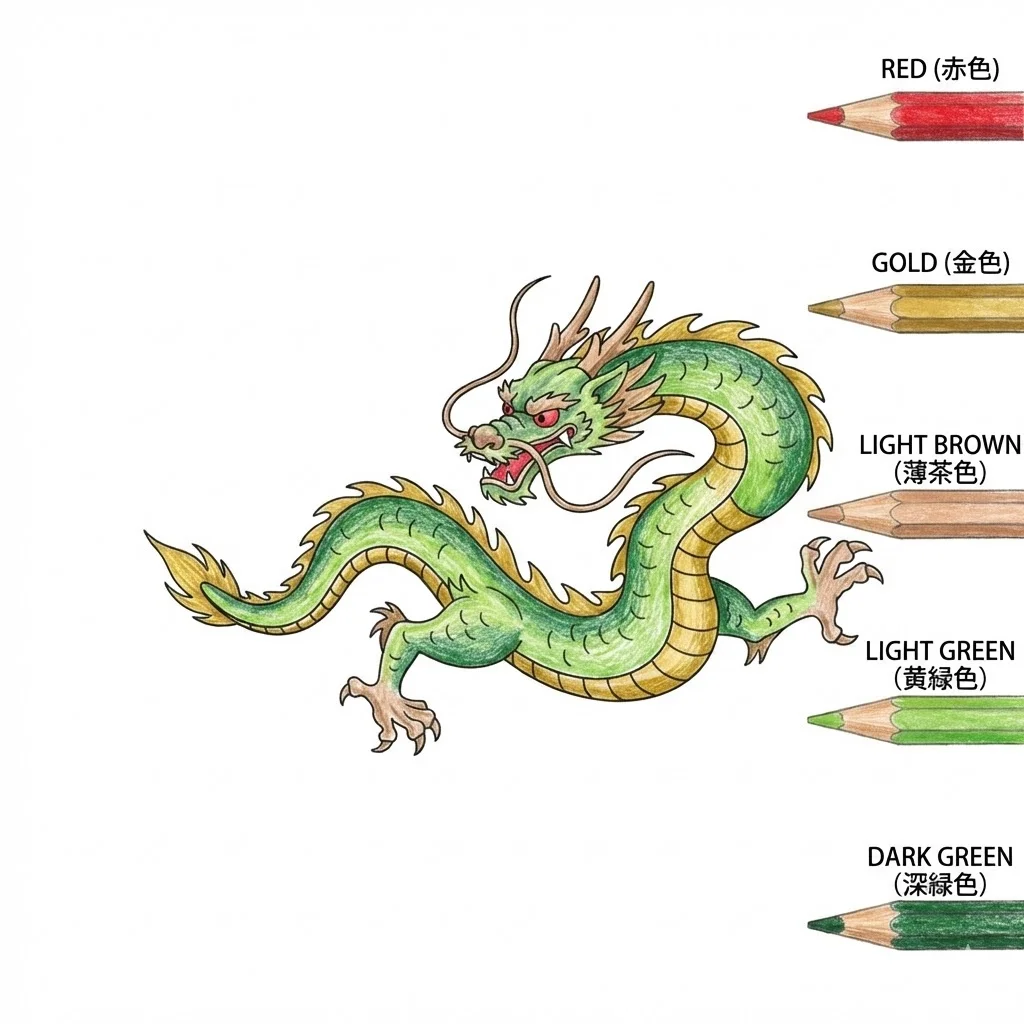 Dragon colored