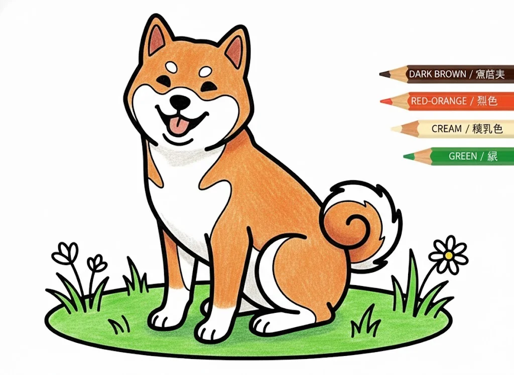Shiba Inu colored