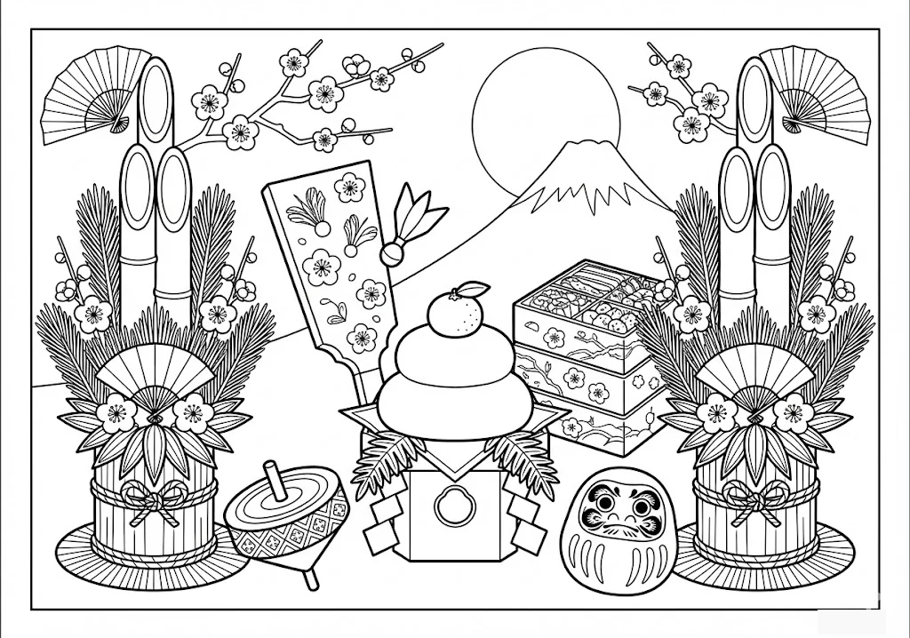 Oshougatsu — New Year design 2