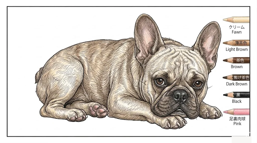 French Bulldog colored