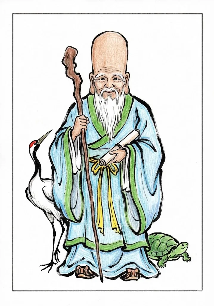 Fukurokuju colored