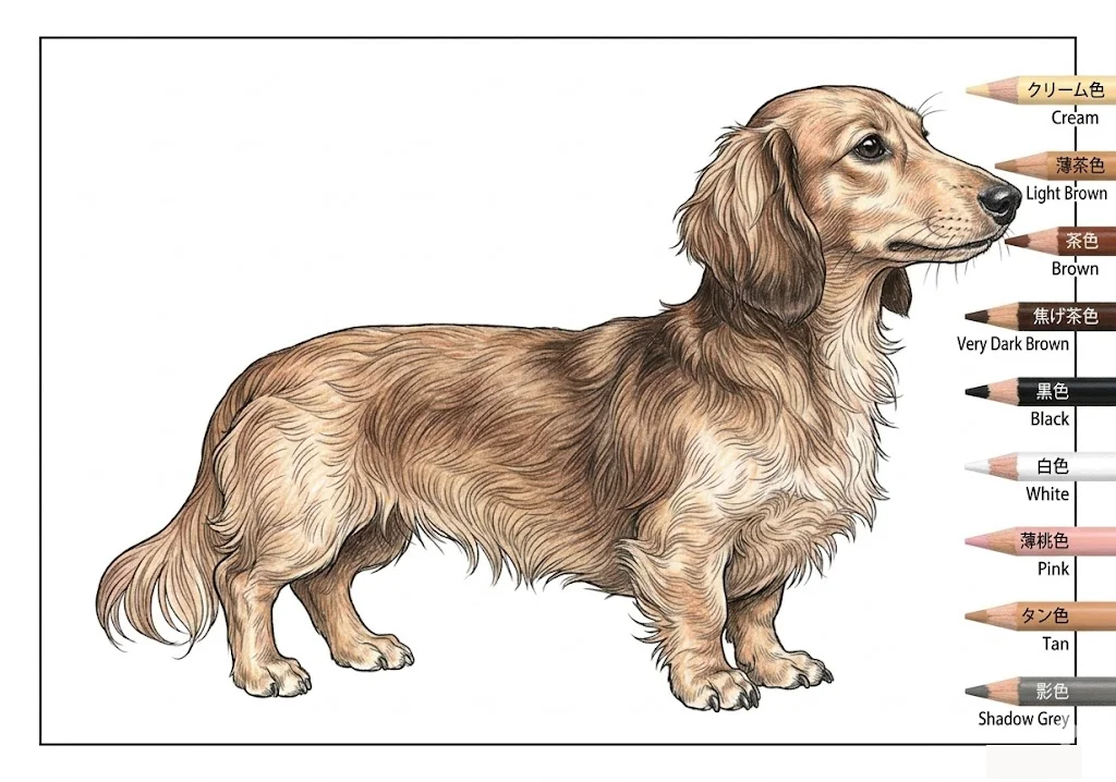 Kaninchen Dachshund colored