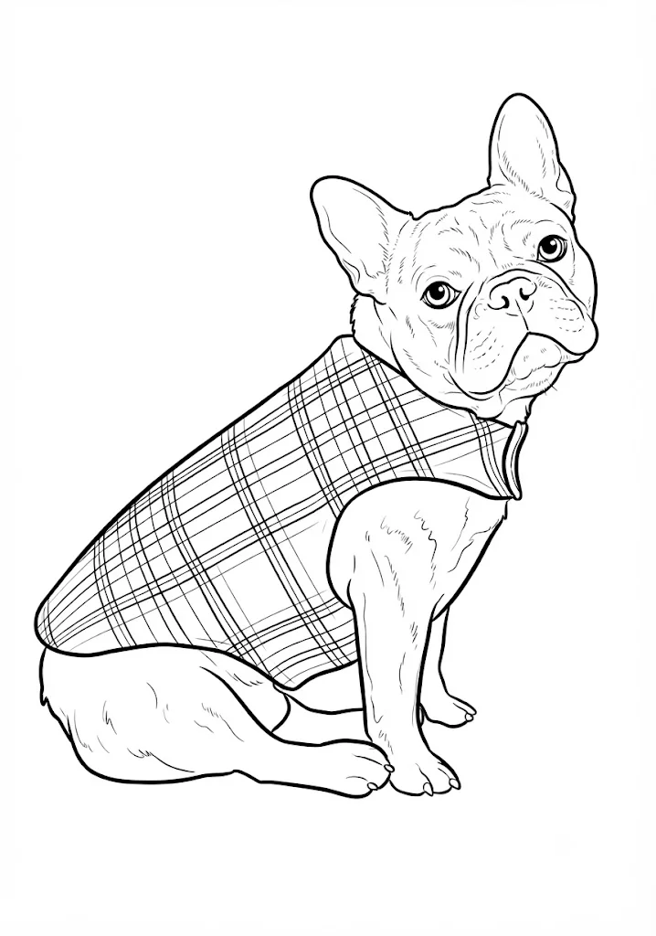 French Bulldog in a Sweater