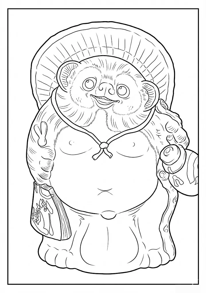 Tanuki Statue
