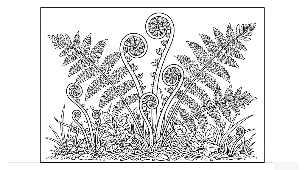 Printable Bracken coloring book coloring page for seniors