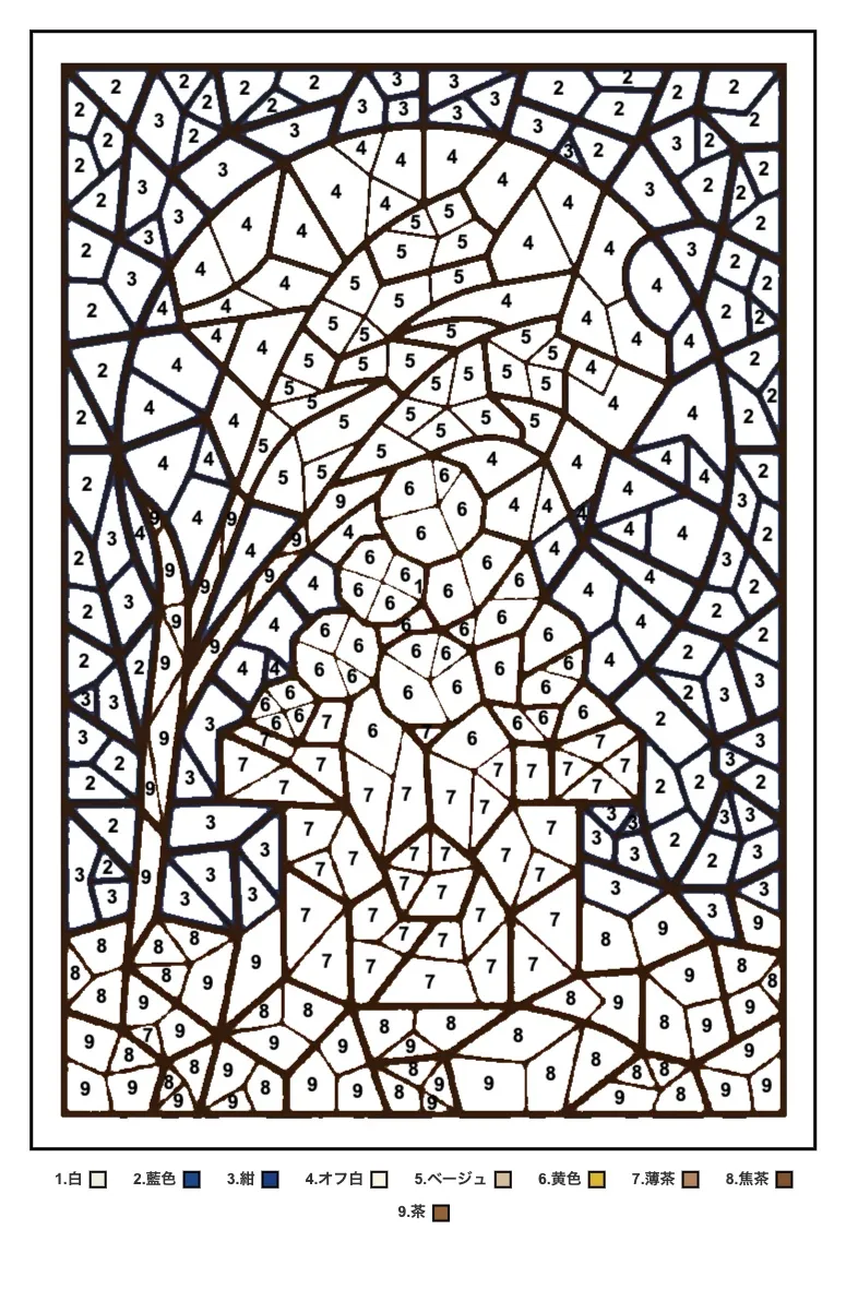 Printable Moon-viewing Dumplings Puzzle Coloring coloring page for seniors