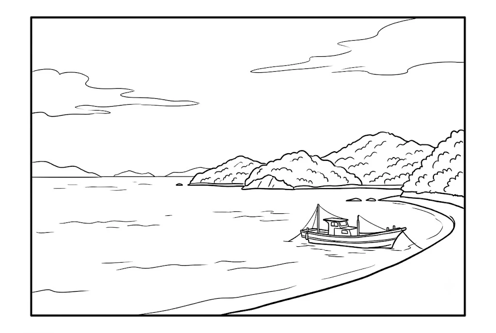 Setonaikai coloring page