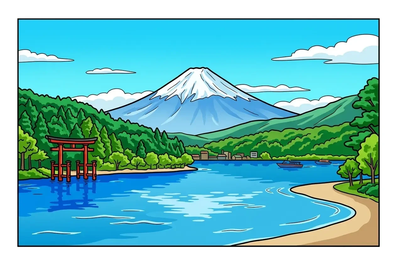 Hakone colored sample