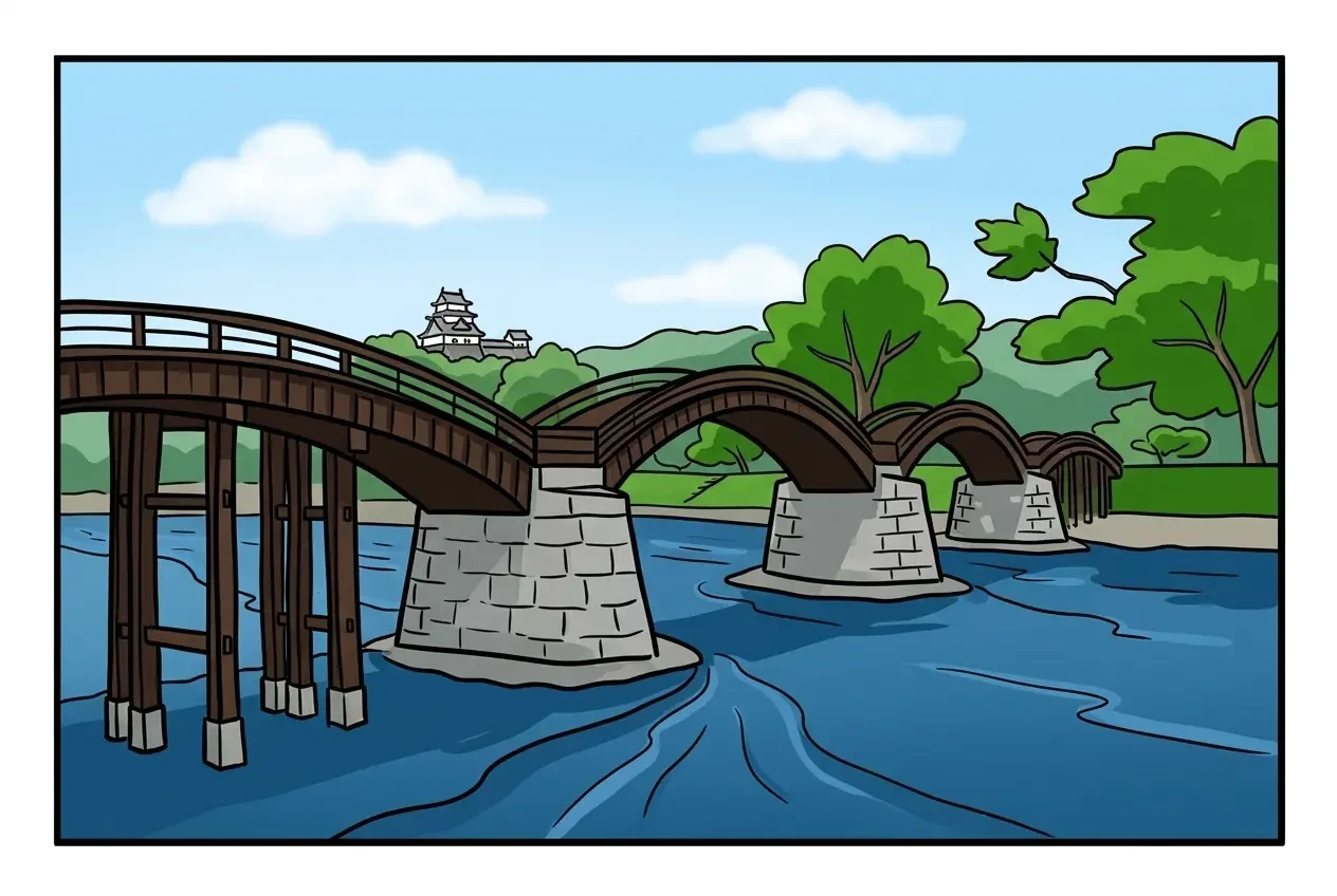 Kintaikyo colored sample