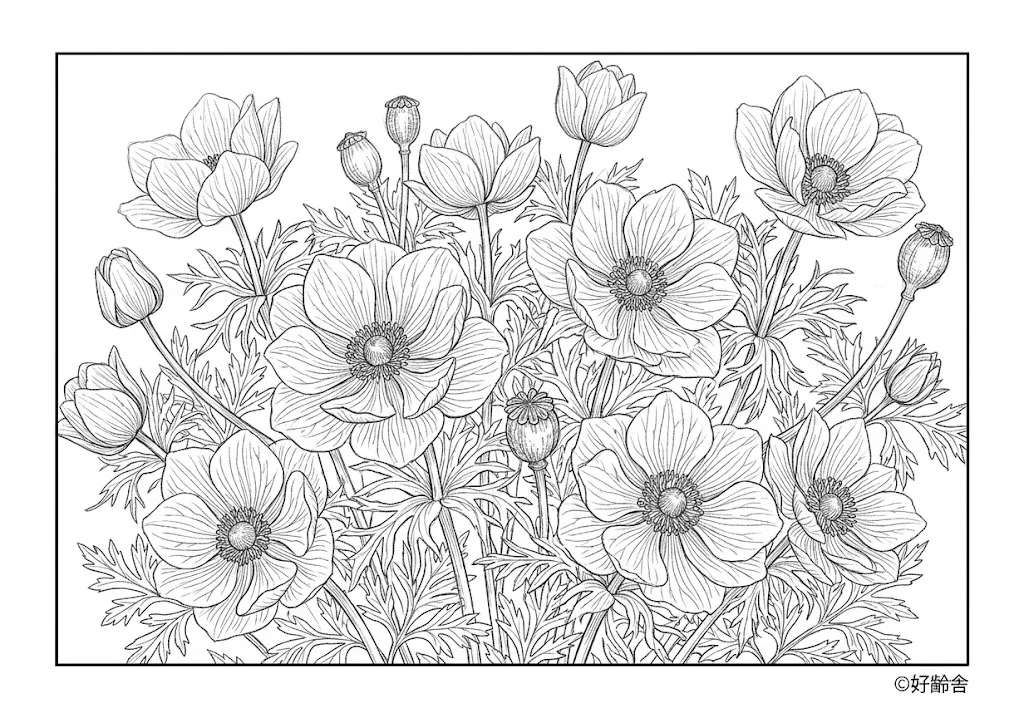 Dibujo de Qiu Mingzhu (4) para colorear para personas mayores
