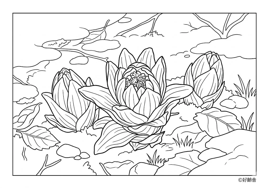 Dibujo de Número de mantequilla (3) para colorear para personas mayores