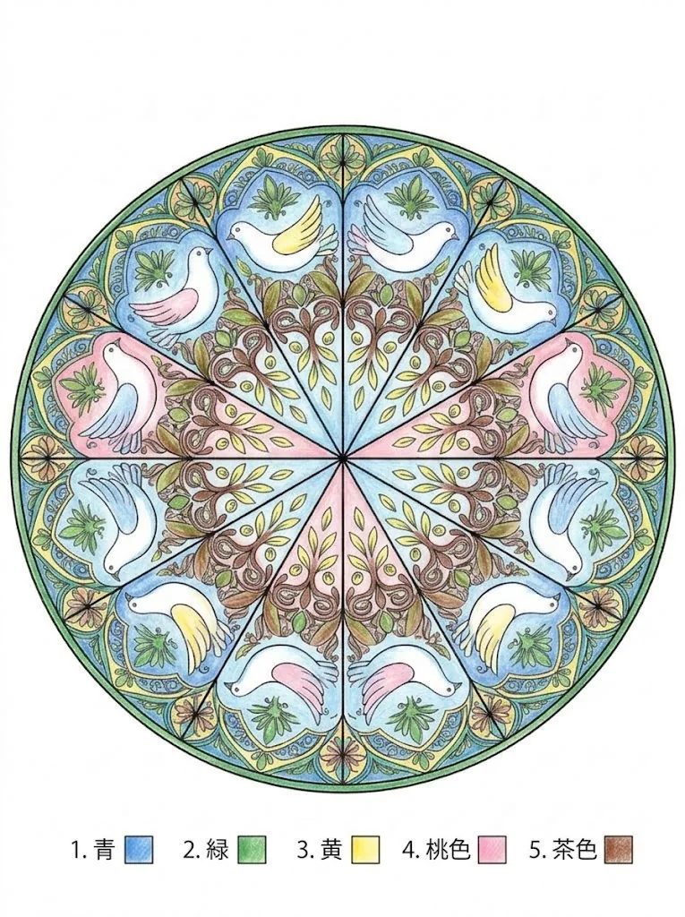 Mandala Colombe — Intermédiaire