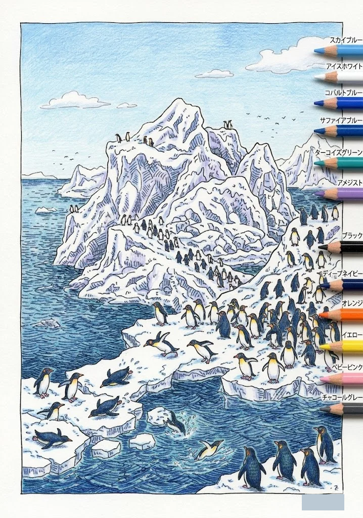 Pinguin — Beispiel in Farbe