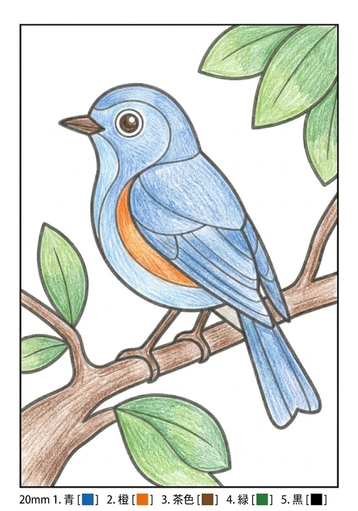 Blauschwanz — ausgemalt