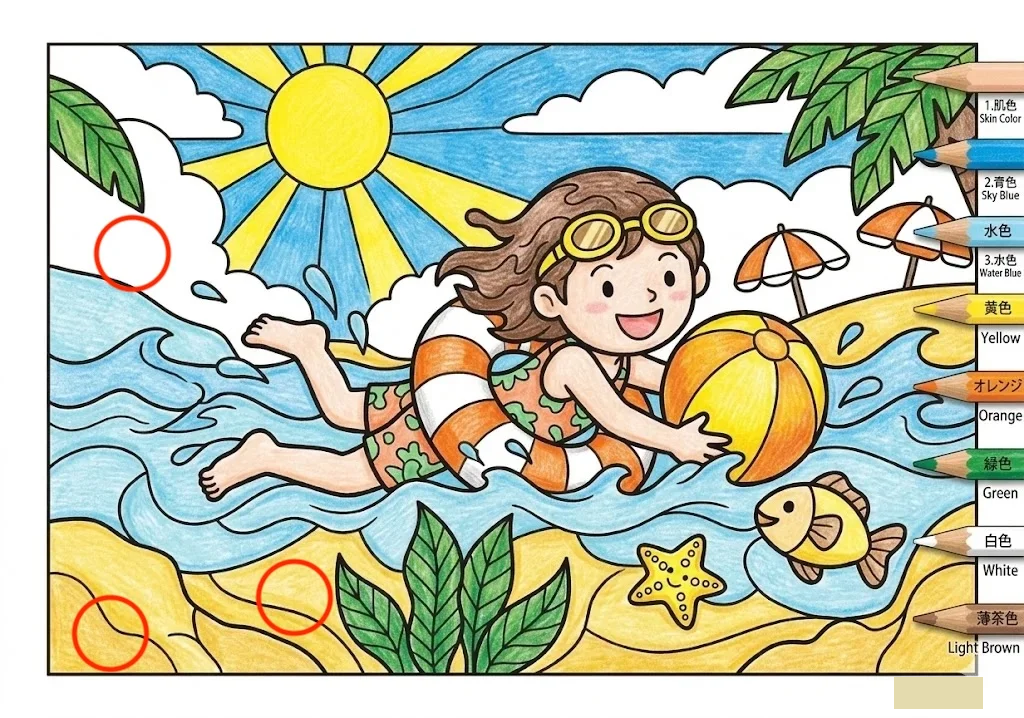 Baden am Meer — Fehlersuche, Lösung