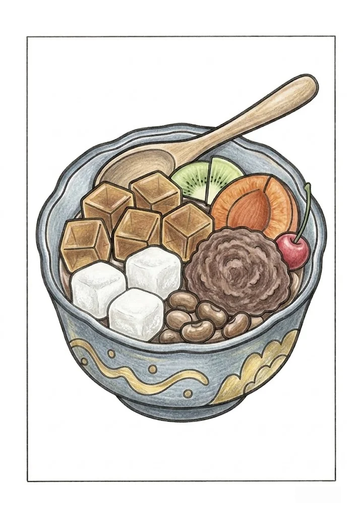 Anmitsu — Klassisches japanisches Süßspeisen-Dessert — あんみつ | Japan entdecken | Okiraku