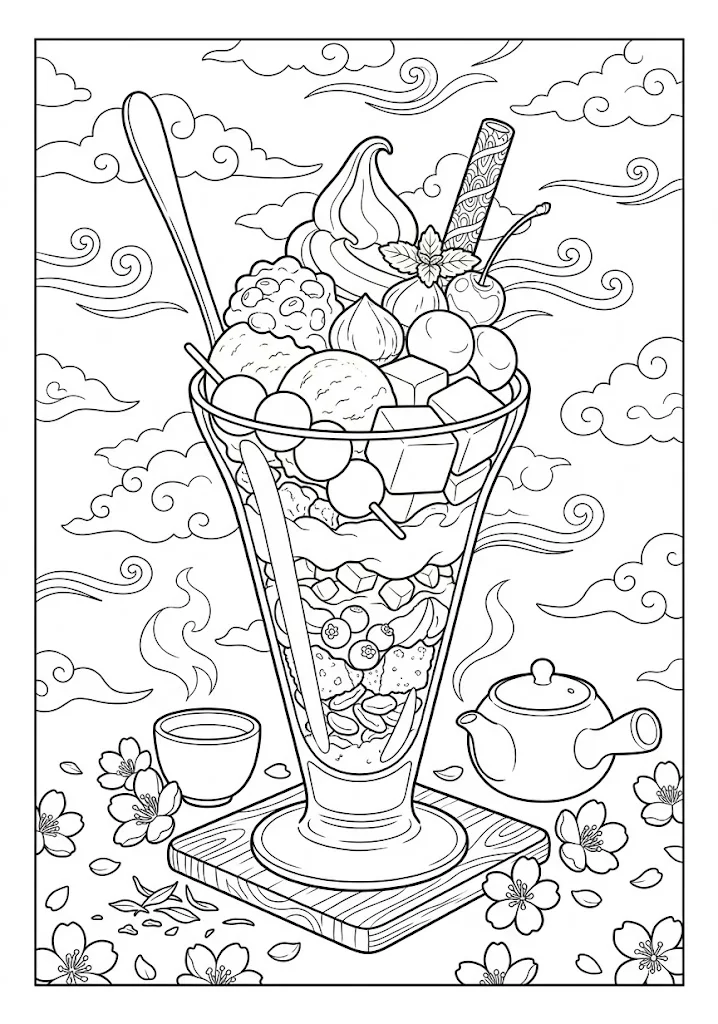 Matcha Parfait design 2