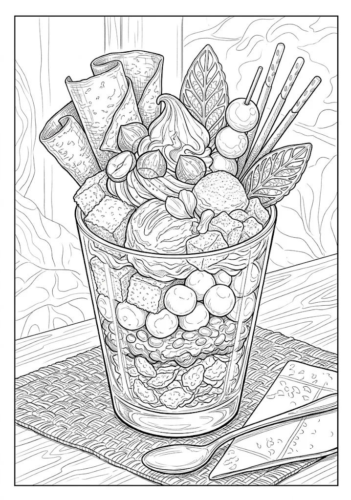Matcha Parfait design 4