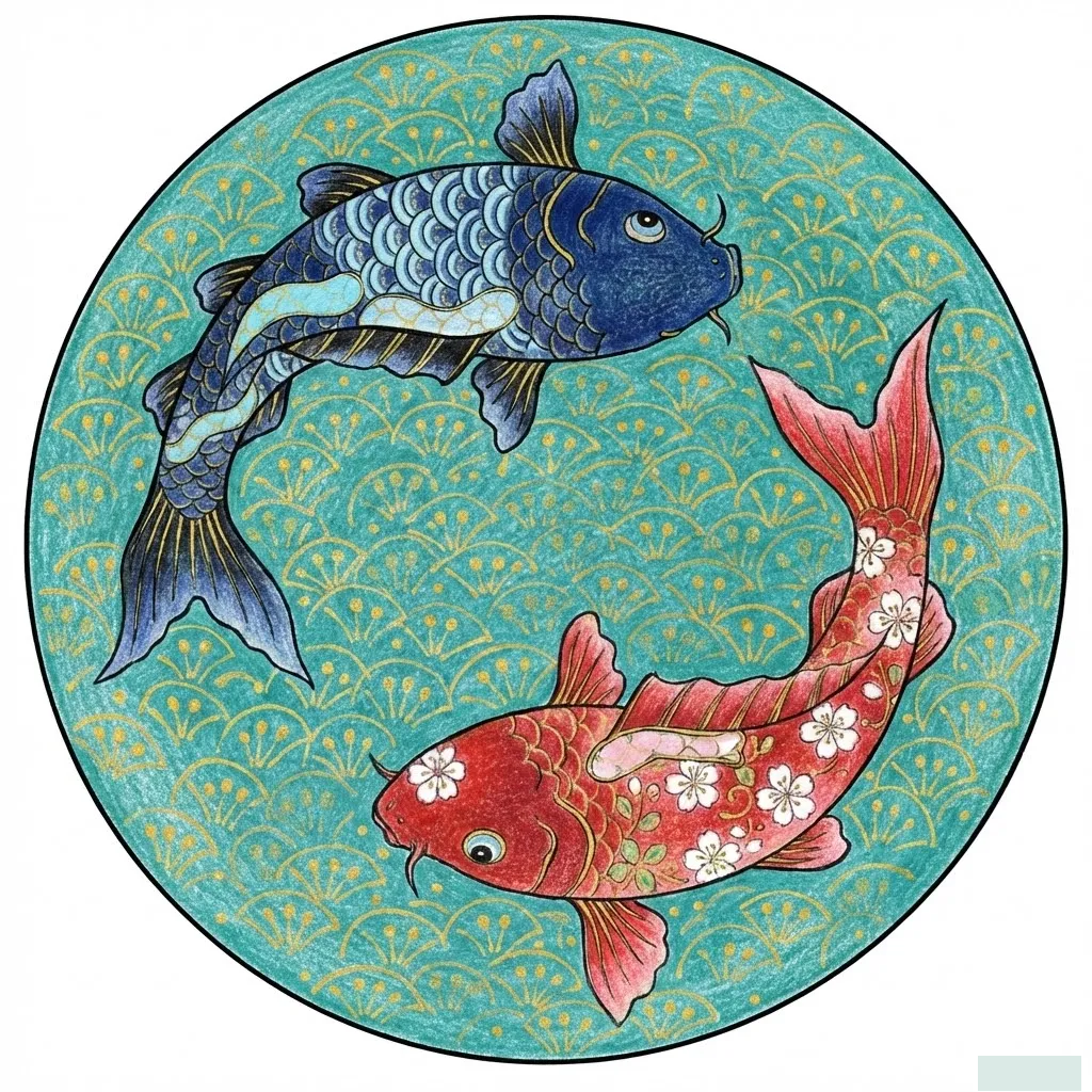 Arita-Keramik - farbig