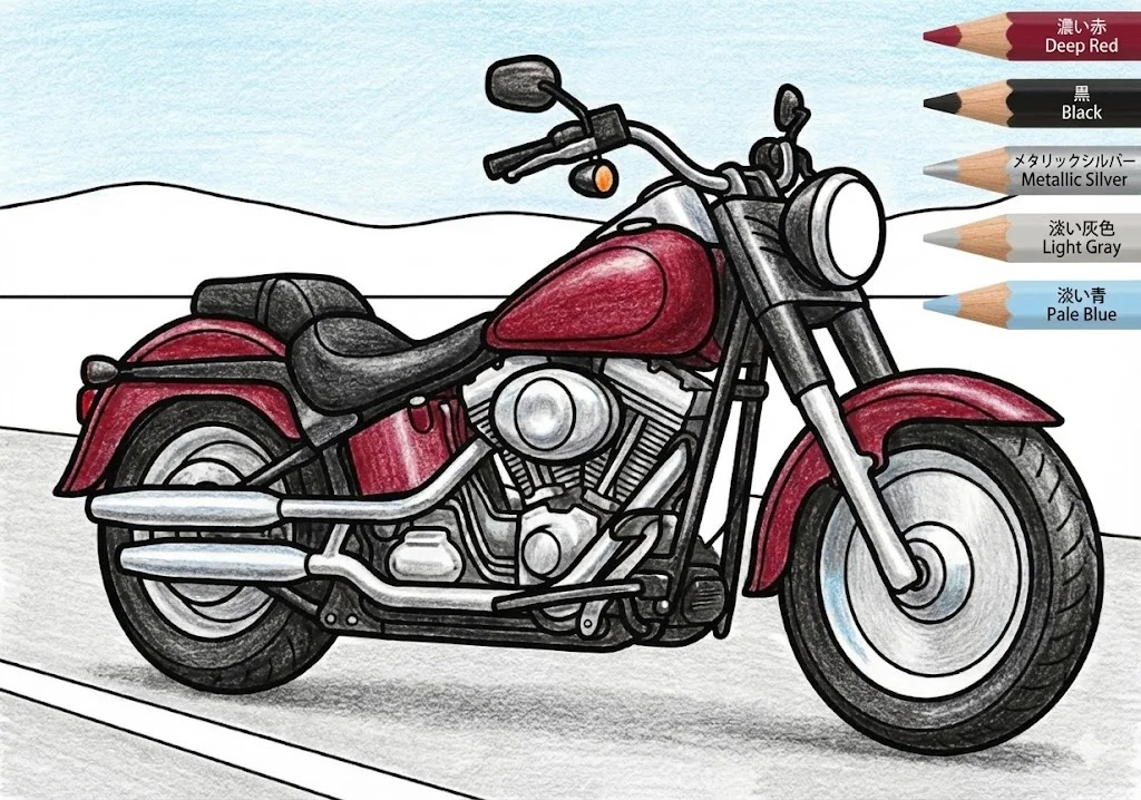Motorrad - farbig