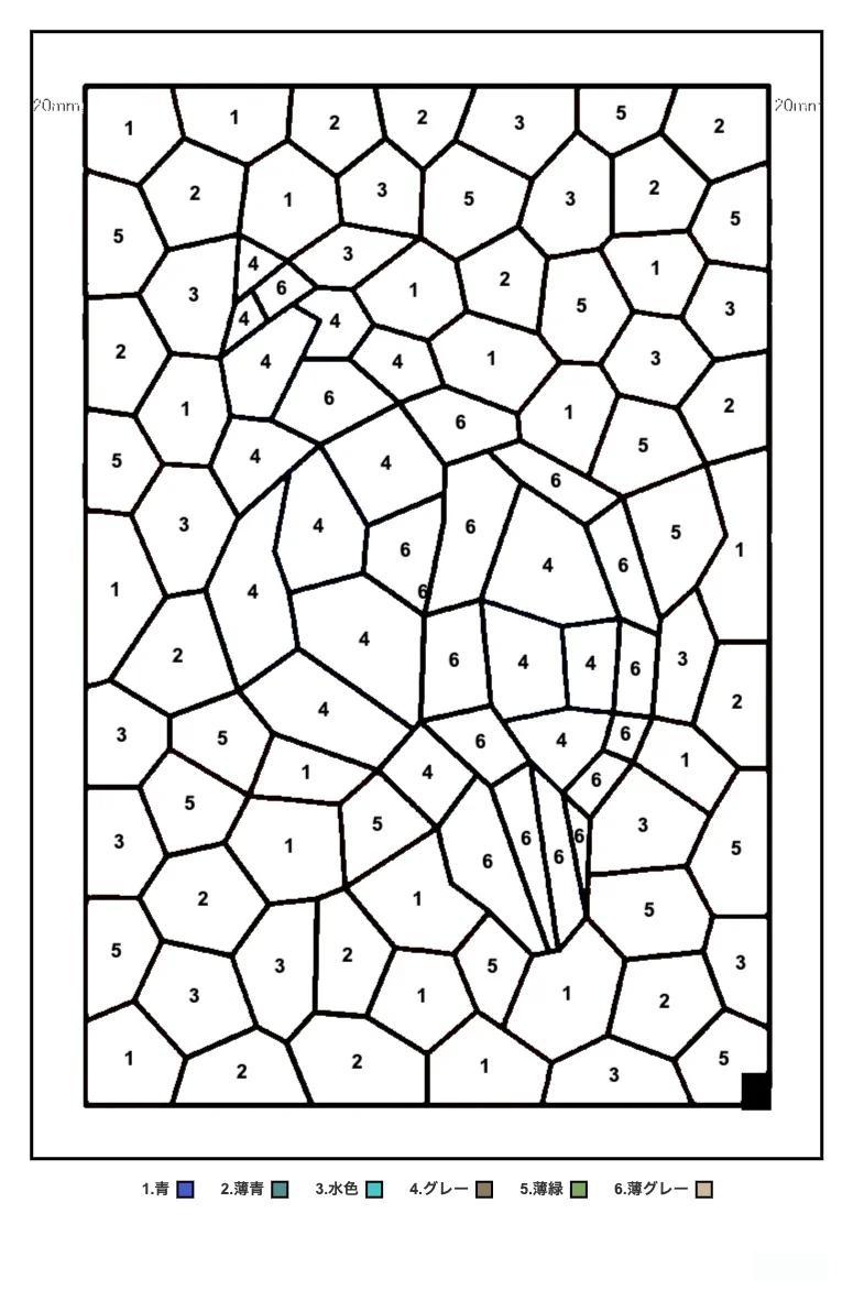 Meeresschnecke — Rätsel-Ausmalbild zum Ausdrucken für Senioren