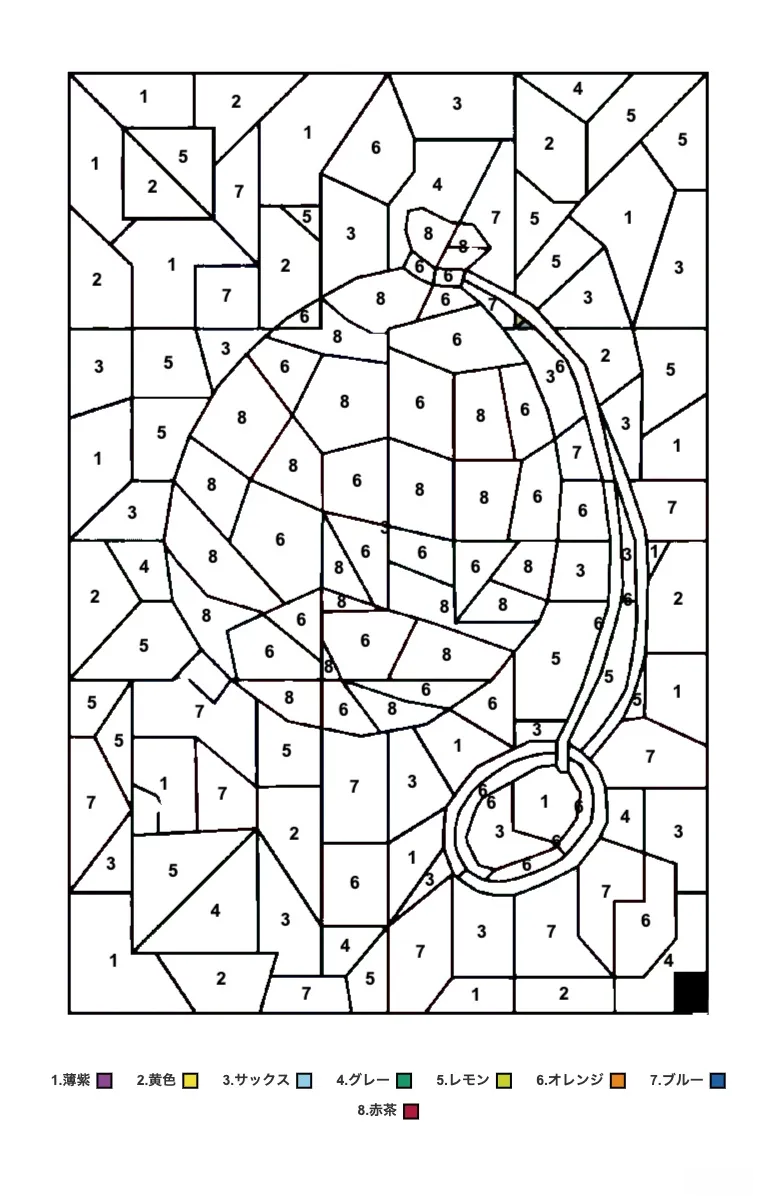Wasserballon — Rätsel-Ausmalbild zum Ausdrucken für Senioren