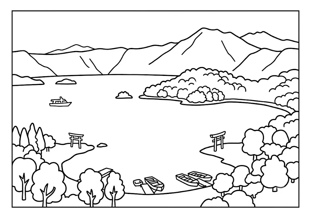 Laketowada — Ausmalbild