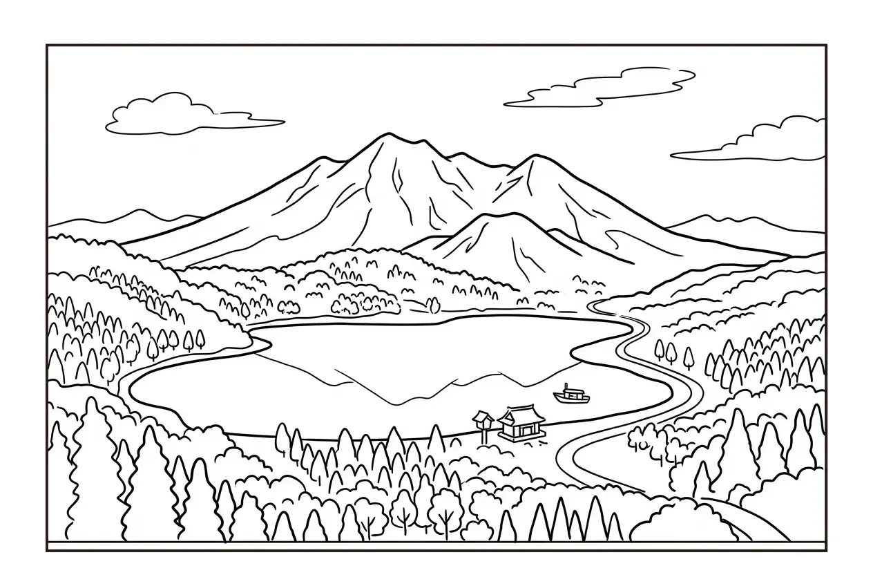 Akagi — Ausmalbild