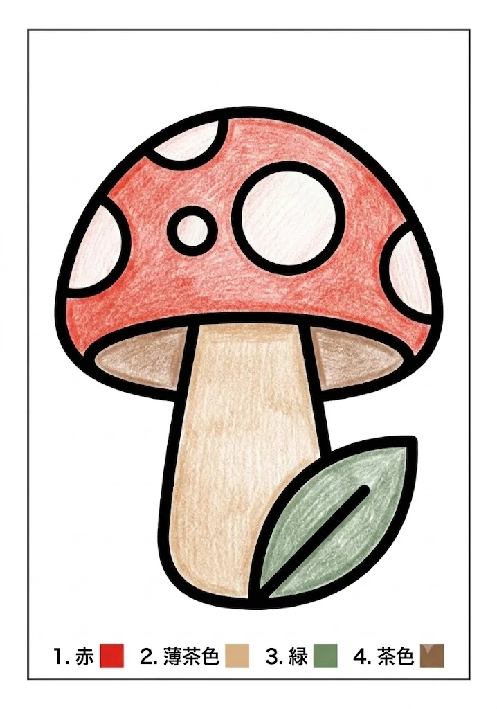 Pilz — ausgemalt