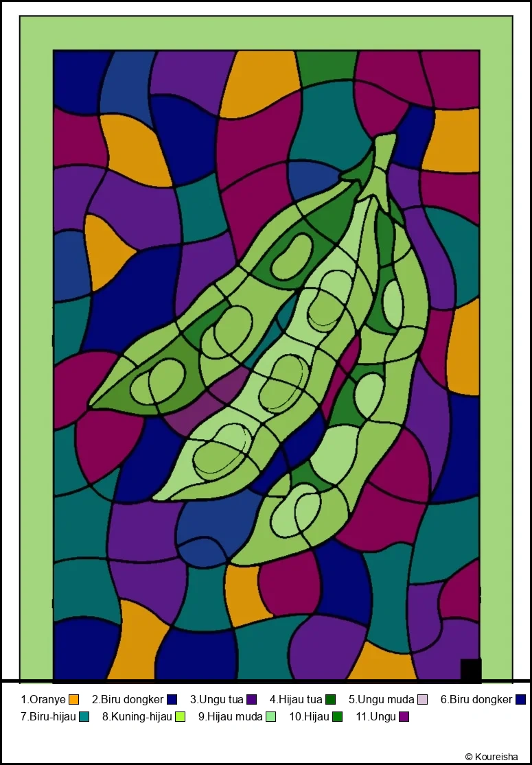 Contoh mewarnai Mewarnai Coba tebak apa ini? (Tingkat menengah) gratis untuk manula
