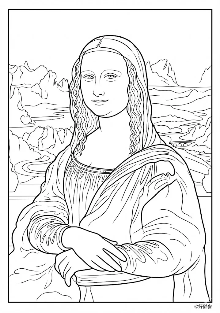 ダ・ヴィンチの塗り絵