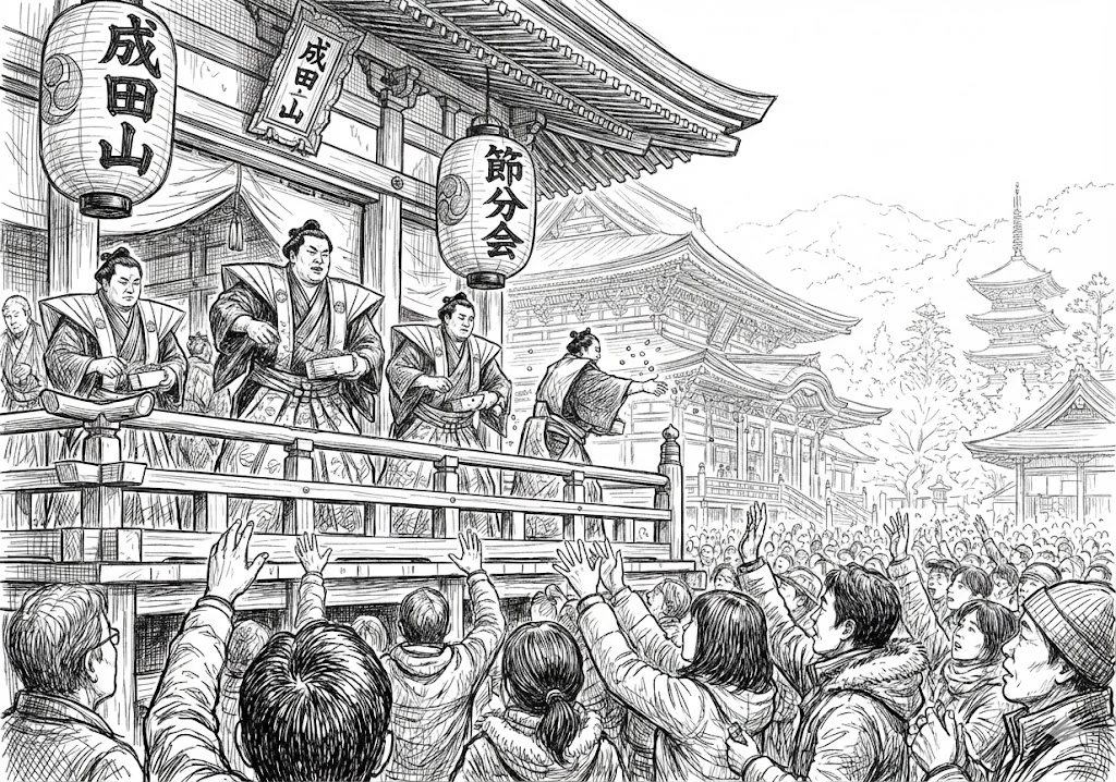 節分の塗り絵の塗り絵