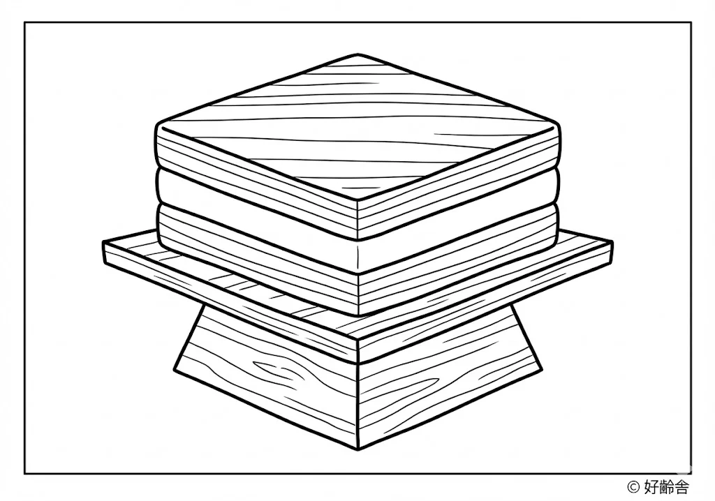 ひな祭りの食べ物 (Hinamatsuri Food (Girl's Festival Foods)) ｜ 高齢者（g3b3）向け無料塗り絵｜美味しい食べ物イラスト