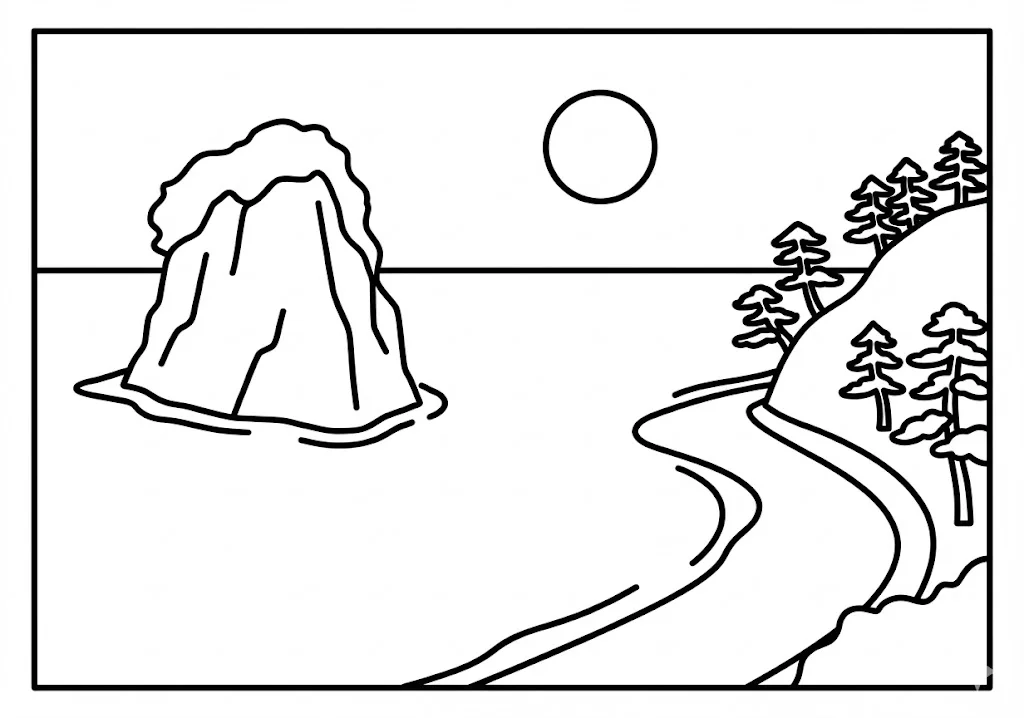 能登半島の塗り絵