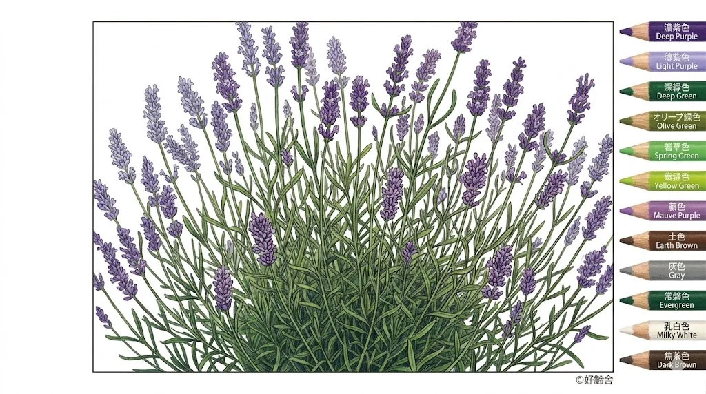 ラベンダーの完成見本