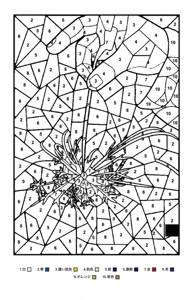高齢者向け無料塗り絵：線香花火（A4印刷用・脳トレ介護レク）