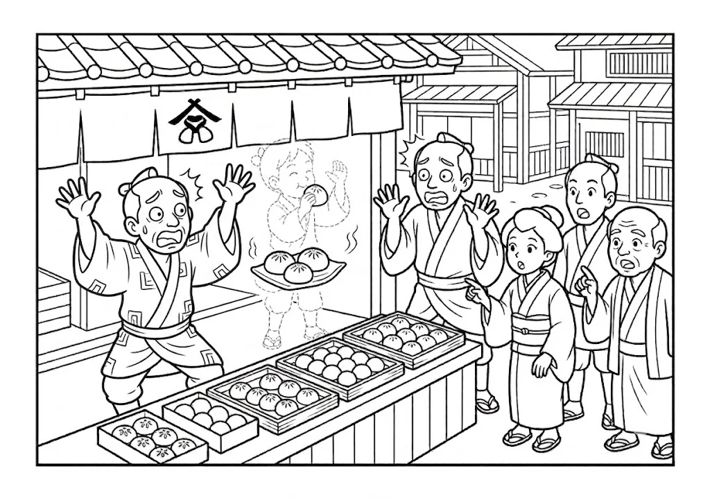 日本の昔話：天狗の隠れ蓑（その三）