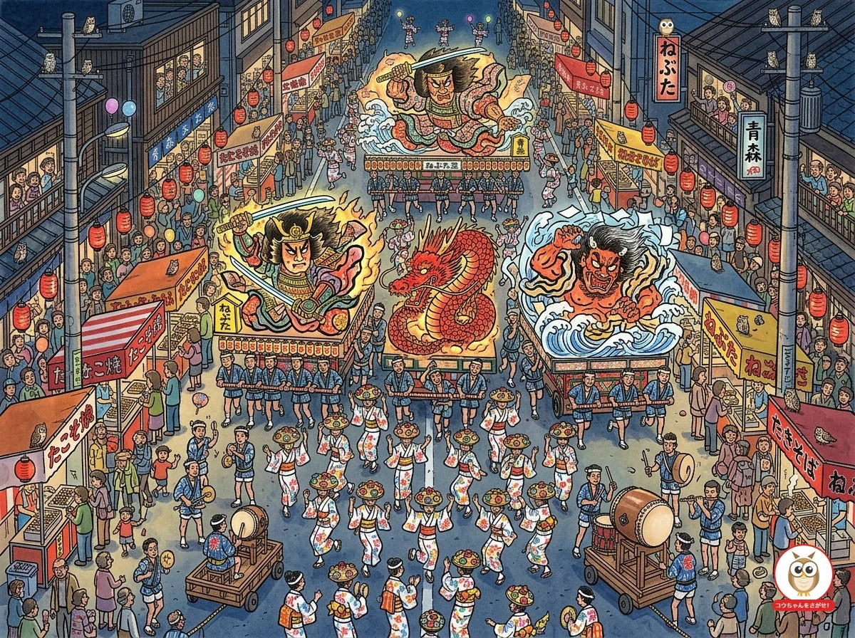 Free Picture Puzzle: 【Aomori】Vibrant Aomori Nebuta Summer Festival