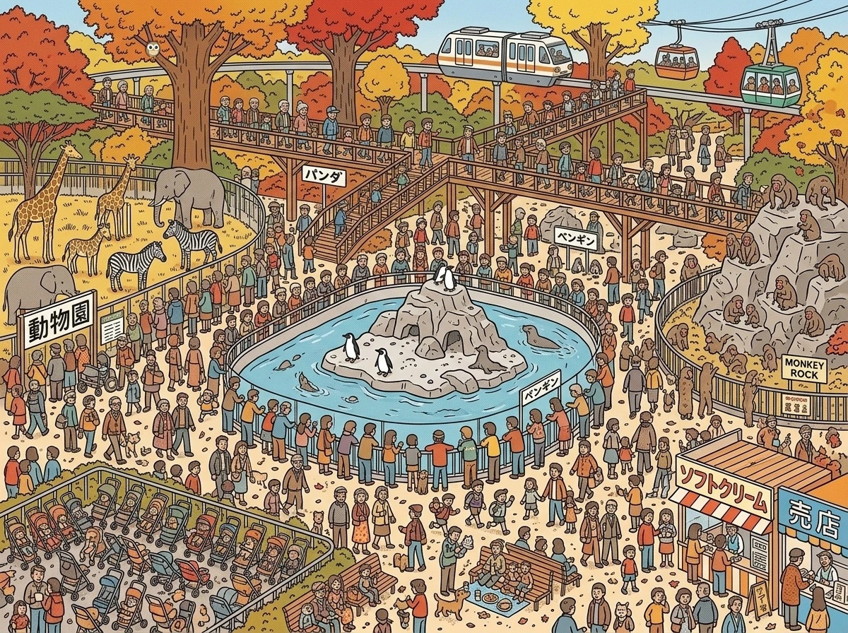 Free Picture Puzzle: Ultra-Dense Safari Wildlife Park