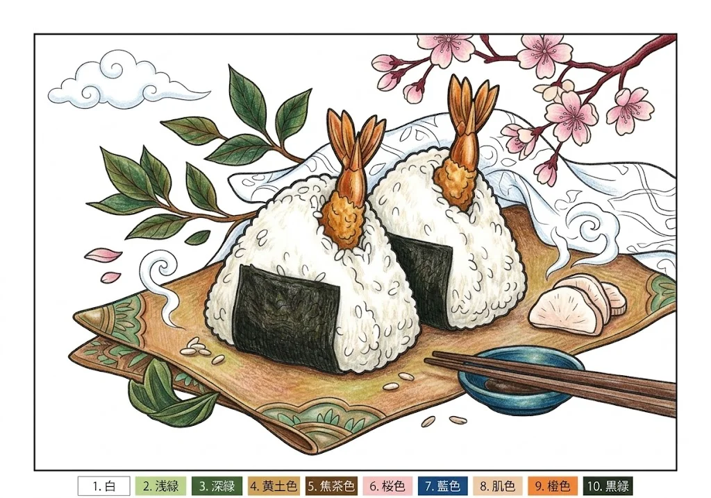 Onigiri design 2 colored
