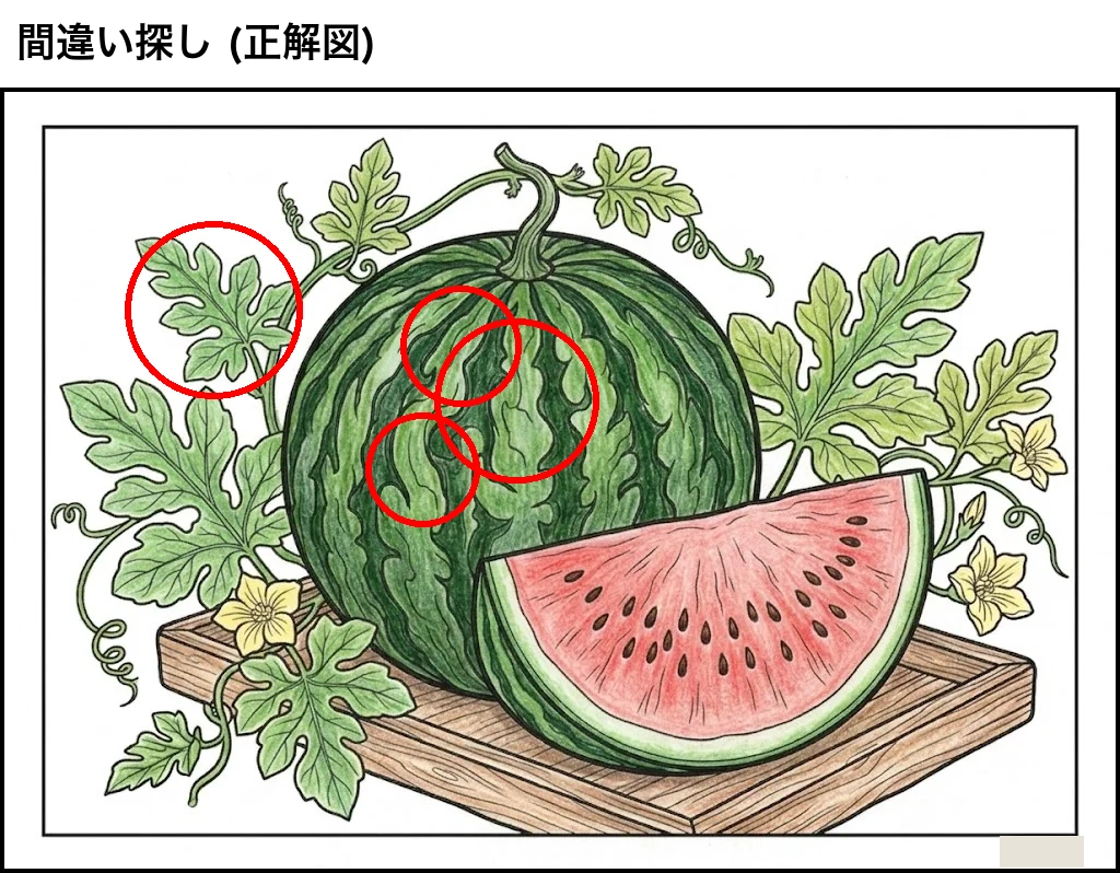 西瓜 — 大家來找碴，解答