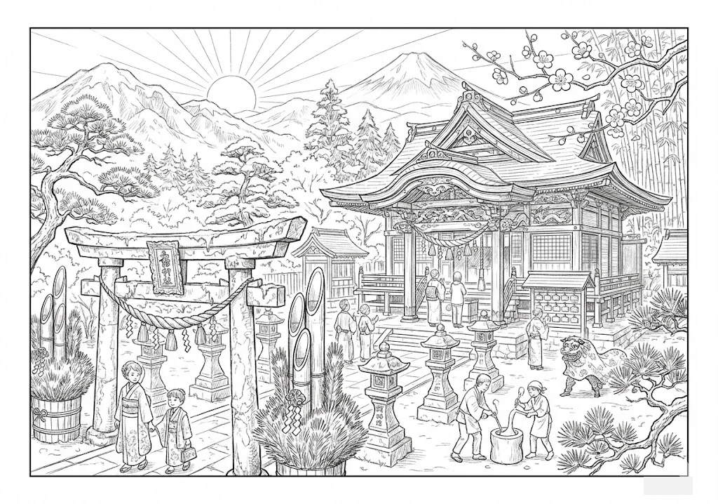 日本新年（正月） — 圖案3