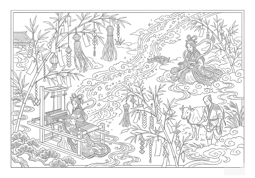 七夕 — 星星節 — 圖案4