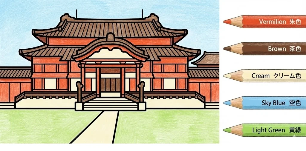 首里城 — 上色範例
