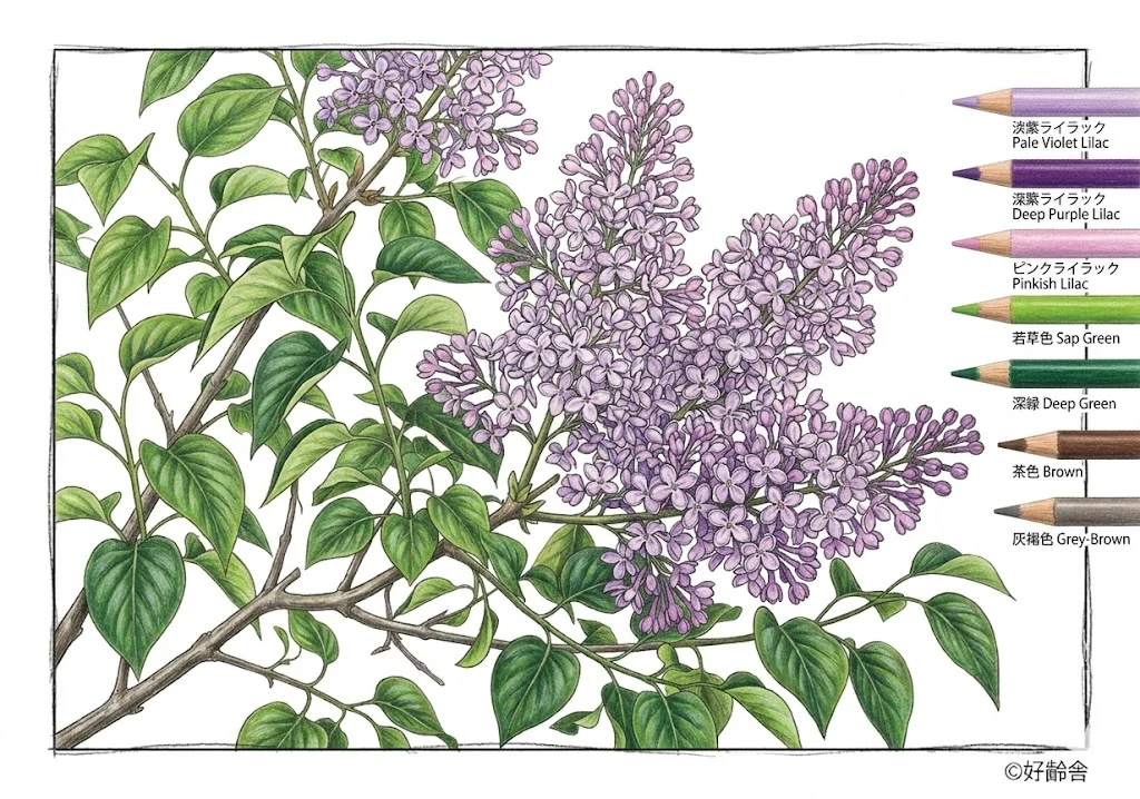 ตัวอย่างการระบายสี ระบายสี ม่วง (4) ฟรีสำหรับผู้สูงอายุ